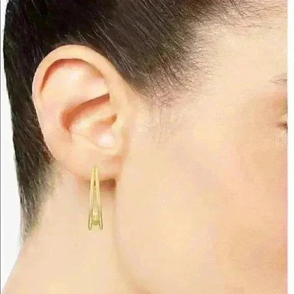 Alfani New Bar Split Open Hoop Earrings - Picture 2 of 3